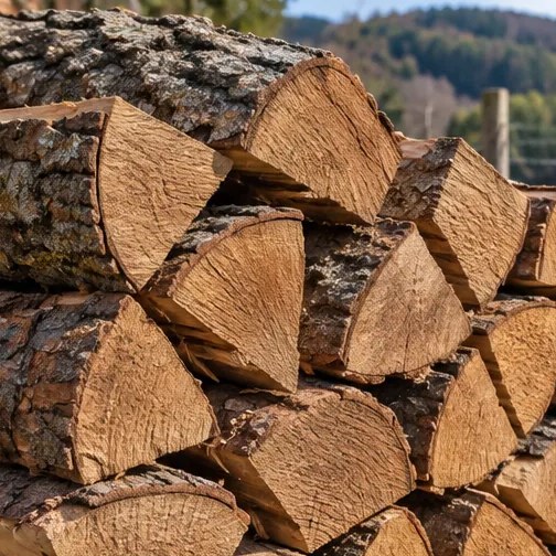 Beispielbild: Eiche als Brennholz